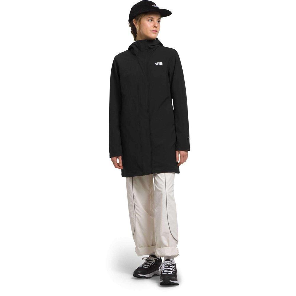 The North Face Women’s Black Insulated Parka Jacket Size Large L – Missing Belt